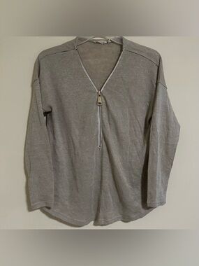 Soft Surroundings "Valentina" zip-neck sweater Women’s size Large